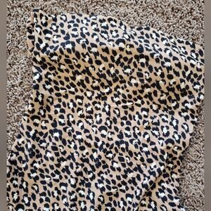 Aerie one piece cheeky brown animal print swim suit S